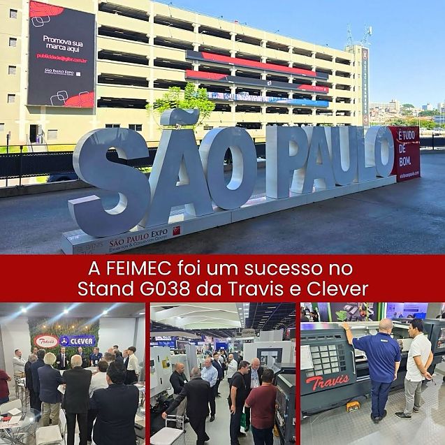 A FEIMEC 2026 foi um sucesso no da Travis e Clever